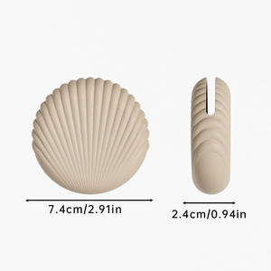 Cross-border Best-selling Silicone Beauty Blender <b>Storage</b> Bag Shell-shaped Dust-proof Breathable Puff Holder Portable Waterproof - Product Image 2