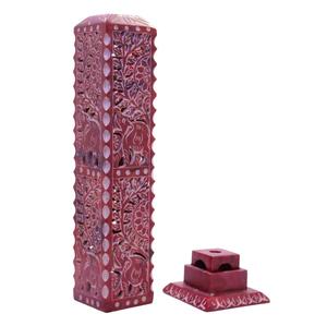 Handmade Marble Soapstone <b>Incense</b> pink <b>Stick</b> Burner Candle <b>Stick</b> <b>Holder</b> Available at Affordable Price from India - Product Image 1