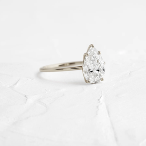 Nouvelle mode Moissanite poire coupe bague de fiançailles GRA diamant certifié fabrication de l'Inde à diamant bijoux pour les femmes - Product Image 4