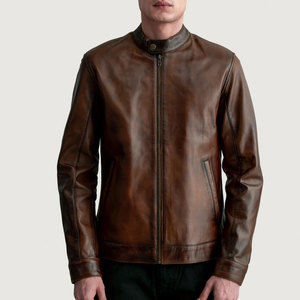 Pakistan Factory Made Direct Selling Top Arrival <b>Men</b> Leather <b>Jacket</b> Budget Friendly Fashion Leather <b>jacket</b> for <b>men</b> - Product Image 4