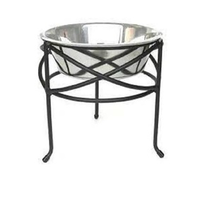 Customized Size and Shape Stainless Steel <b>Dog</b> <b>Bowl</b> with Iron <b>Stand</b> Round <b>Dog</b> and Round Food <b>Bowl</b> for Garden Decor Home Decor - Product Image 1