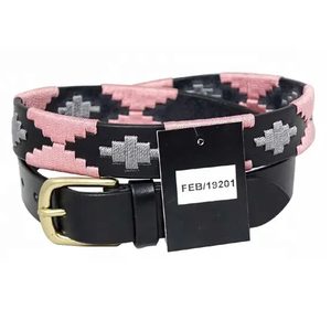 เข็มขัดโปโลปักลายสำหรับคนหนุ่มสาวเข็มขัดหนังวัวแท้ลายนูนแฟชั่นลำลองออกแบบได้ตามต้องการ - Product Image 6