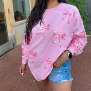 Sudadera con capucha holgada con hombros caídos para mujer, jersey de lana suave, Sudadera con capucha con hombros caídos de lana gruesa para mujer - Product Image 2