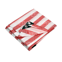 Bâche rayée tricolore en tissu HDPE/LDPE tissé, imperméable, anti-UV, pour tente et textile de maison, fabrication usine Vietnam, vente en gros