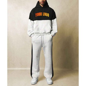 Ensemble de survêtement décontracté à capuche pour homme 2025 – Hiver, design uni, léger, extensible, respirant, en molleton 100 % coton - Product Image 1