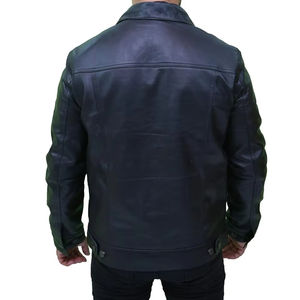 Chaqueta de cuero personalizada fabricante moda nueva chaqueta de cuero para hombre con bolsillos manga larga con bolsillos chaqueta 2026 - Product Image 5