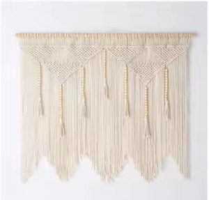 Tenture murale en macramé Boho faite à la main en coton tissé de qualité supérieure au prix de gros - Product Image 1