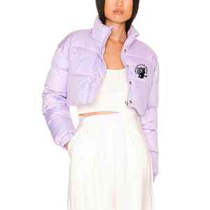 New Design Waterproof Zipper Closure <b>Women</b> Regular Puffer Jacket-Reversible Eco-Friendly Winter Jacket Detachable Collar <b>Hat</b> - Product Image 4