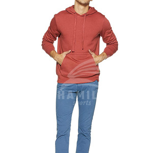 Sudaderas con capucha transpirables de alta calidad para hombre, estilo único, 100% de algodón, forro térmico, patrón sólido, básico, mezcla de algodón - Product Image 5