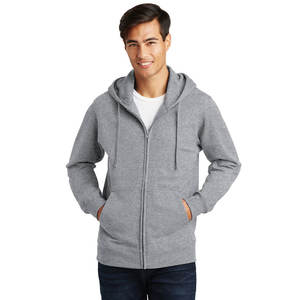 Sudadera con Capucha Completa para Hombre, para Primavera, Otoño e Invierno, Nueva Tendencia, Holgada, Informal, de Manga Larga, Térmica, con Bordado Técnico, Lisa - Product Image 1