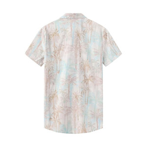 T-shirt Homme Oversize 2025 à Manches Courtes en Polyester/Coton Tricoté Respirant Écologique Impression par Sublimation Personnalisée Plage Hawaï - Product Image 2