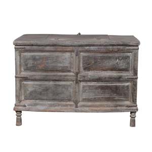 Boîte de rangement décorative en bois vintage - Product Image 4