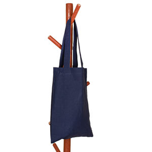 Sac fourre-tout en toile de coton durable imprimé sur mesure en gros, ouvert, durable, léger, en tissu, pour les courses, saison hivernale, OEM en vrac - Product Image 2