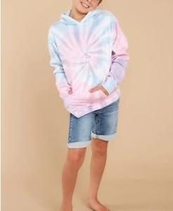 Sudadera con Capucha Vintage de Felpa Francesa Lavada con Tinte Anudado y Bordado Personalizado para Hombre, Transpirable, Lavada al Ácido - Product Image 4