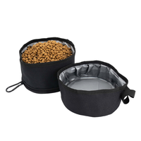 Bol d'eau pliable en tissu Offre Spéciale réutilisable pour chien, accessoires pour animaux de compagnie, nœuds pour chiens