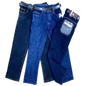 Direct From Whole Seller High Quality Vintage Style Straight <b>Jeans</b> for <b>Boys</b> Casual Look Overalls Washed Technics Bulk Supply - Product Image 1
