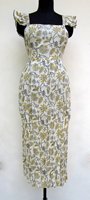 Robe longue bohème imprimée florale grande taille pour femme, col carré, bretelles au dos, manches courtes, en voile de coton écologique, idéale pour la plage, ODM