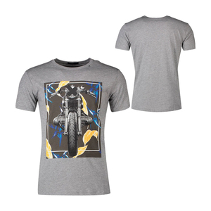 Camiseta deportiva de moto impresa de alta calidad personalizada para hombres algodón/poliéster transpirable de secado rápido de talla grande - Product Image 1