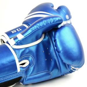 Gants de boxe professionnels en cuir de vachette imperméable antidérapant de 12 oz, design tendance, logo personnalisé, gants de Muay Thai MMA - Product Image 3