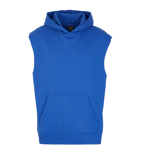 Top Offer Custom Pullover Hoodies for Men Any Size Boxy Fit <b>Hoodie</b> without Zipper <b>Sleeveless</b> Hoodies for Men - Product Image 6