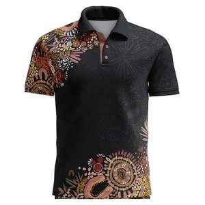 Camisetas Sublimadas de Lujo de Alta Calidad con Diseños de Arte Indígena Aborigen para el Verano 2026, Camisetas Polo - Product Image 2