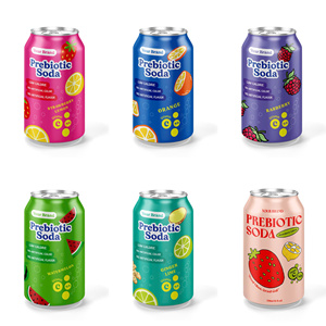เครื่องดื่มโซดาพรีไบโอติกคุณภาพสูง 330 มล. รับผลิตแบบ OEM รสผลไม้ คาร์บอเนต แบรนด์ส่วนตัว ตัวอย่างและออกแบบฟรี ผลิตในเวียดนาม - Product Image 1