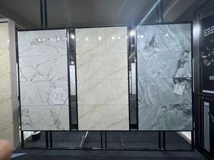 Azulejos de porcelana de diseño moderno de gran tamaño 600x1200 negro de alto brillo decoración de suelo de pared sala de estar apartamentos 5 + año - Product Image 6