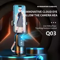 Q03 Auto Face Tracking Trépied Commutation de l'écran horizontal et vertical 360 Rotation Suivi Gimbal Stabilisateur AI Smart Gimbal
