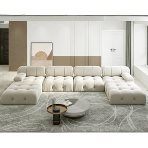 Lineage Corporation Cylar เก้าอี้สนามโซฟาแบบปรับได้, ขนาด138.6นิ้วกว้างผ้ากำมะหยี่ดีไซน์แยกส่วนได้ - Product Image 2