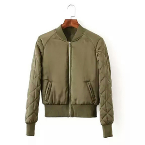 เสื้อกันลมสตรีทแวร์,เสื้อแจ็คเก็ตผู้หญิงส่งโรงงานเสื้อบอมเบอร์แจ็คเก็ต - Product Image 3