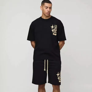 Ensemble de survêtements graphiques de moto surdimensionnés sur mesure pour hommes, tenue décontracté, survêtement respirant et confortable pour hommes - Product Image 1