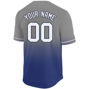 Fabricant de vêtements de sport en gros Maillot de baseball 100% polyester léger à séchage rapide Impression de logo personnalisée - Product Image 3