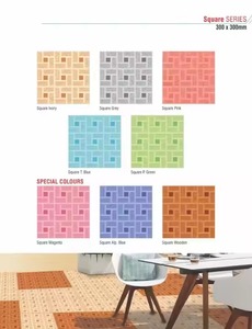 Azulejos esmaltados rústicos rectificados brillantes de cerámica impresos por inyección de tinta 12x12 a 400x400 300x300mm 16x16 30x30 40x40 Tamaños - Product Image 3