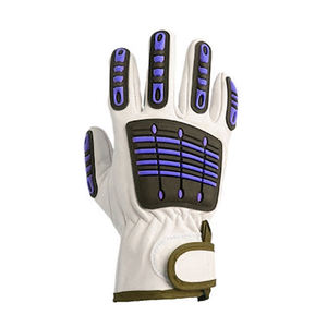 Guantes antiimpacto de seguridad laboral Guantes técnicos de trabajo de seguridad TPR Guantes mecánicos de invierno en color sólido - Product Image 2