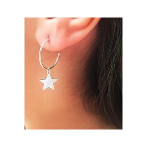 925 Sterling <b>Silver</b> Fine <b>Stud</b> Star <b>Earrings</b> Turkey Origin Elegant and Luminous - Product Image 1