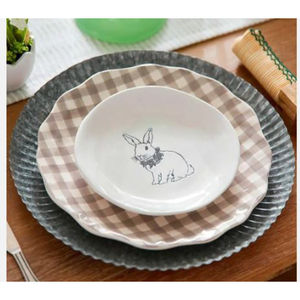 Assiette de chargeur galvanisée ronde de conception de luxe assiette de chargeur de vaisselle pour des fournitures d'hôtel par Indian Metal World - Product Image 4