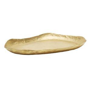 Boule ronde martelée point or métal carré plateau Titan éclairage or brindille poignée différent métal artisanat plateau décoratif - Product Image 4