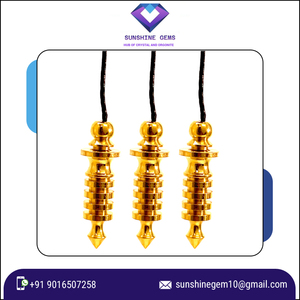 Péndulo de metal curativo Péndulo de radiestesia Péndulo de acero de punto largo Cooper - Product Image 3