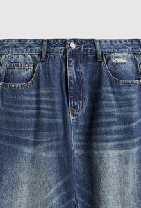 กางเกงยีนส์ขายาวสำหรับผู้ชายกางเกงยีนส์ทรงตรงทันสมัยผ้ายีนส์ยืดได้สไตล์หรู - Product Image 5