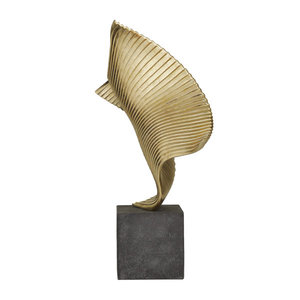 Diseño Irregular estilo moderno hecho a mano escultura de Metal chapado en oro para el hogar Hotel Decoración de mesa de boda para cumpleaños Diwali - Product Image 2
