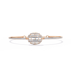 Bracelet en or 18 carats orné de diamants de laboratoire fabuleux - Product Image 1