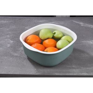 Bac carré en plastique de 6000 ml avec passoire, compatible lave-vaisselle, sans BPA, sans danger pour les aliments, pour cuisine, lessive, nettoyage et fruits - Product Image 5