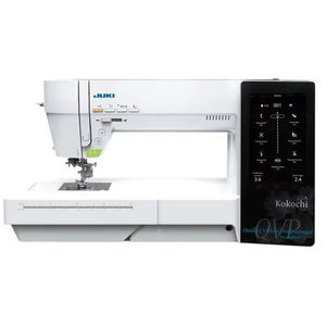 NOUVEAU TOP Juki DX-4000QVP Kokochi Machine à coudre professionnelle informatisée programmable à bras de 12 pouces, point interlock, en fer et plastique - Product Image 1