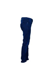 Jeans en denim coupe droite pour femme, taille mi-haute, en coton délavé, style décontracté avec poches croisées, personnalisables OEM - Product Image 2