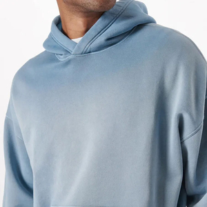 เสื้อมีฮู้ดแบบสวมศีรษะสำหรับผู้ชายเสื้อมีฮู้ดแบบเรียบง่ายเสื้อมีซิประบายอากาศแบบลำลอง - Product Image 5