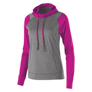 T-shirt à capuche à manches longues pour femme, coupe décontractée, jersey en polyester/coton, t-shirt à capuche d'automne - Product Image 3