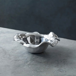 Cuenco para servir frutas de aluminio chapado en oro con forma ovalada, gran oferta, centro de mesa de lujo, restaurante y hoteles, cuenco para palomitas de maíz - Product Image 5