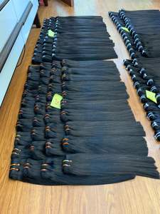 Vente en gros de vendeurs de cheveux vierges Extension de cheveux humains droits osseux 100% paquets de cheveux naturels bruts du Vietnam - Product Image 5