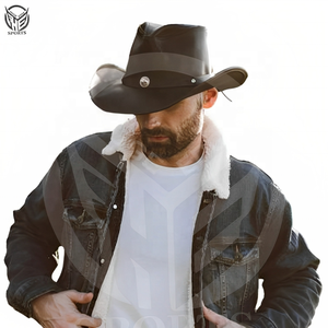 Hot Promotional Adjustable <b>adult</b> unisex Western Cowboy <b>Hat</b> Summer Outdoor Sunshade Grassland Knight <b>Hats</b> - Product Image 5