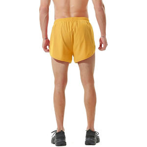 Pantalones Cortos Deportivos OME para Adultos, Color Amarillo, Cintura Elástica, para Playa, Fitness y Running, con Bolsillo - Product Image 2